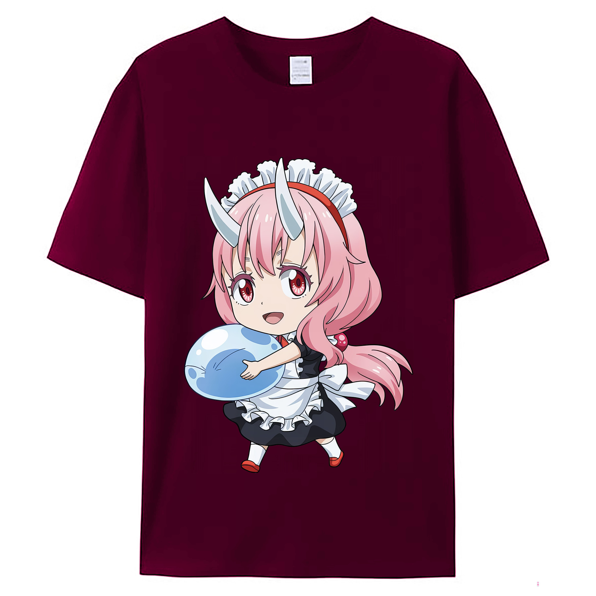 （画像用） 転スラ Regarding Reincarnated to Slime レディースカジュアルプリントTシャツ（綿100％）